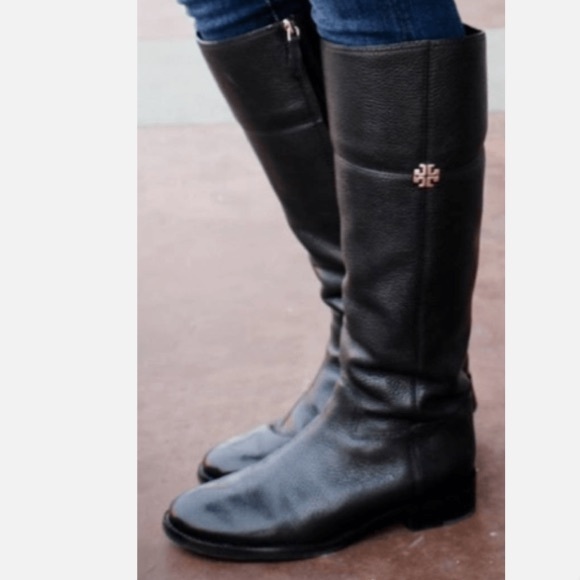 BNWT TORY BURCH JOLIE BLACK BOOTS - Picture 2 of 13